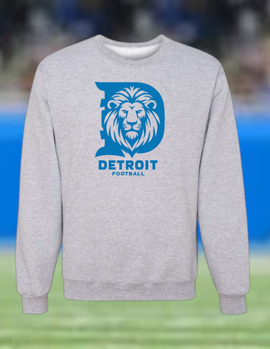 Detroit Football - Big Lion Crewneck