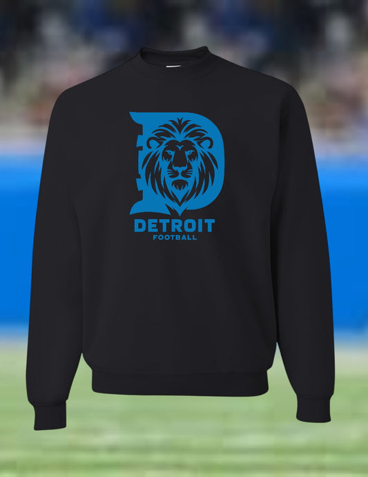 Detroit Football - Big Lion Crewneck