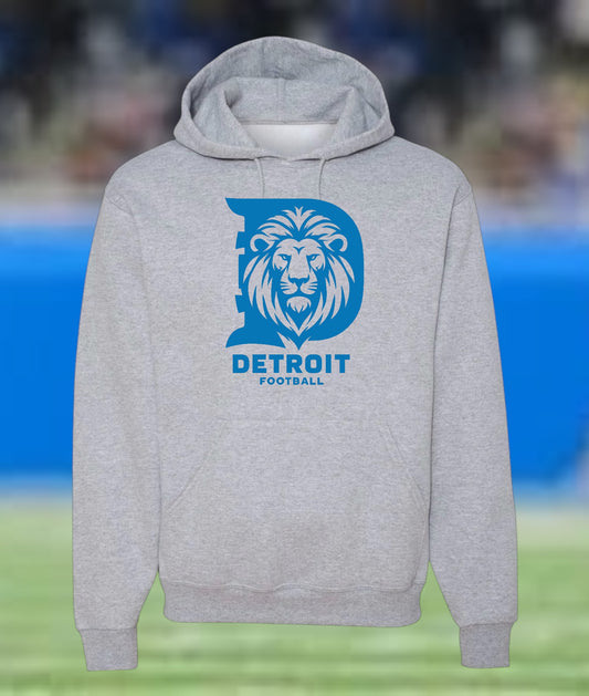 Detroit Football - Big Lion Hoodie