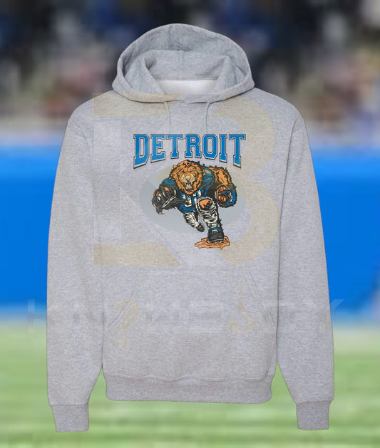Detroit Football - Motown Lion Hoodie