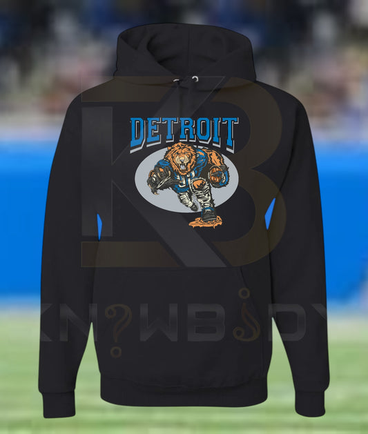 Detroit Football - Motown Lion Hoodie