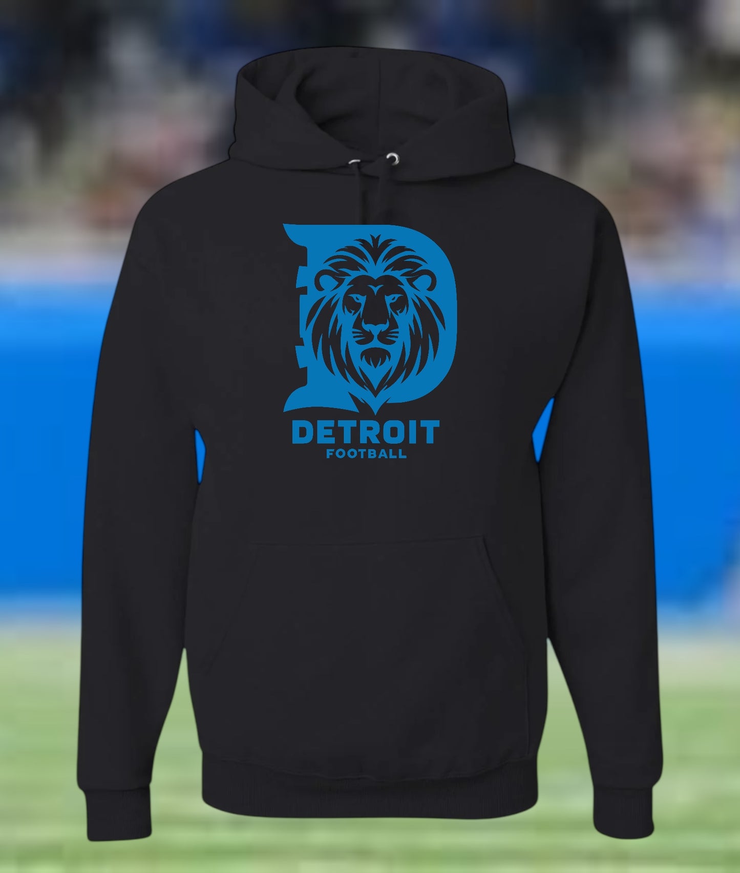 Detroit Football - Big Lion Hoodie
